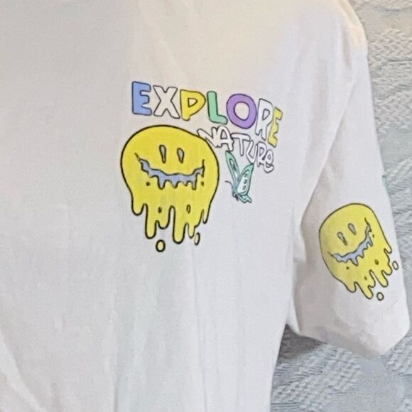 4/$30 Weekend Warriors Explore Nature Graphic Tee for  - White Size S - Picture 4 of 7